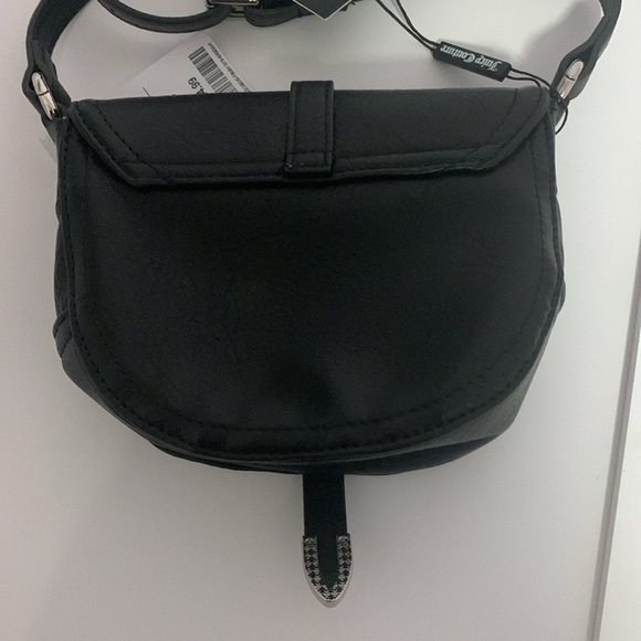 JUICY COUTURE LOTUS BLACK CROSSBODY NEW WITH TAGS ADJUSTABLE SHOULDER STRAPS - Picture 2 of 8